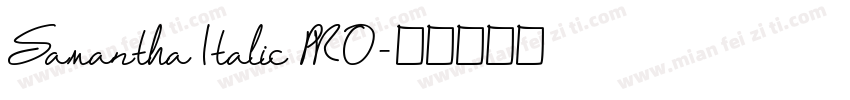 Samantha Italic PRO字体转换